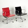 (2) Eames aluminum "Management" style chairs