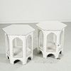 Pair Moroccan style occasional tables