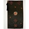 Large Chinese embroidered silk textile panel
