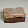 Japanese straw-work and mixed metal box