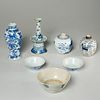 Group (7) Chinese blue & white porcelains