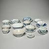 Collection (20) Chinese blue & white porcelains