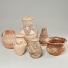 Group (6) Chinese Neolithic style pottery vessels