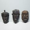 Group (3) Himalayan tribal masks