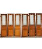 (3) Pairs Chinese Export glass-paneled doors