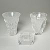 Group (3) Lalique, France glass tablewares