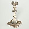 George III period sterling silver candlestick