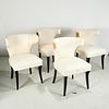 Set (4) Hollywood Regency side chairs