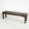 Long Chinese Chippendale style hall bench