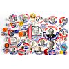 60 Vintage Hubert Humphrey Presidential Campaign Buttons