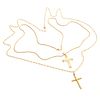 Collection of Two 18k Yellow Gold Cross Necklaces