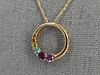 14kt Yellow Gold Necklace With A 10kt Gold & Gemstone Pendant