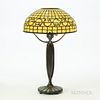 Tiffany Studios Vine Border Mosaic Shade Table Lamp