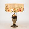 Pairpoint Table Lamp with Roses and Butterflies Albemarl Shade