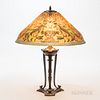 Pairpoint Table Lamp with Corcova Pattern Carlisle Shade
