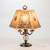 Pairpoint Table Lamp with Floral Tapestry Panel Directoire Shade