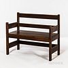 Stickley Brothers Quaint Furniture Model 3574 Hall Bench