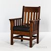 Arts and Crafts Oak Armchair Attributed to Stickley Brothers