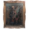 ANÓNIMO Deposición del cuerpo de Cristo México, siglo XIX Óleo sobre tela 100 x 77 cm