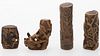 4933101: Four Chinese Carved Wood Toggles, Qing Dynasty or Later ES7AC