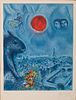 4933112: Marc Chagall (French/Russian, 1887-1985,) Paris Sun, Color Lithograph ES7AO