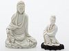 4933130: Two Chinese Blanc de Chine Figures of Guanyins, Qing Dynasty ES7AC
