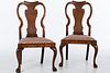 4933159: Pair of George I Walnut Side Chairs, 18th Century ES7AJ