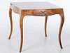 4933206: Italian Walnut Games Table, Modern, Constructed from Old Parts ES7AJ