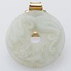 4933213: Chinese Celadon Jade Pendant, 20th Century ES7AC