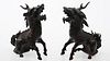 4952568: Pair of Southeast Asian or Japanese Bronze Fantastic
 Animals, 20th Century ES7AC