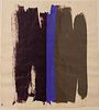 4842432: Stephan Phillips (NY, 20th Century), Abstract in
 Black, Blue and Grey, Mixed Media on Paper C8BKL