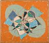 4842447: Arthur Kouwenhoven (American, 20/21st Century),
 Abstract with Orange Background, 1955 C8BKL