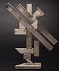 4842480: Abstract Geometric Steel Sculpture, 20th Century C8BKL