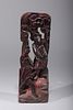 Group of Four Antique Chinese Carved Lacquered Wood Figures