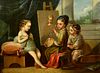 19th Cent. French Oil after Charles A. Van Loo