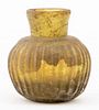 Ancient Roman Short Fluted Bottle
