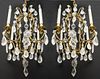 French Louis XVI Manner Rock Crystal Chandeliers