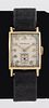 Vintage Benrus 14K Yellow Gold Leather Strap Watch
