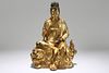 Chinese Gilt Religious State Buddha Statue 