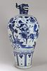 Collection of Chinese Twelve-animal Blue and White Fortune Porcelain Vase 
