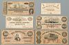 Collection of Confederate Currency, 6 items
