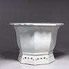 White Glazed Chinese Porcelain Planter