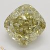 3.71 ct, Natural Fancy Brownish Yellow Even Color, VS1, Cushion cut Diamond (GIA Graded), Appraised Value: $49,800 
