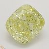 1.54 ct, Natural Fancy Yellow Even Color, VVS2, Cushion cut Diamond (GIA Graded), Appraised Value: $32,100 