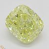 2.01 ct, Natural Fancy Yellow Even Color, VVS2, Cushion cut Diamond (GIA Graded), Appraised Value: $47,000 