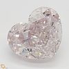 1.58 ct, Natural Fancy Light Purplish Pink Even Color, SI1, Heart cut Diamond (GIA Graded), Appraised Value: $244,800 
