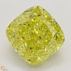 5.56 ct, Natural Fancy Vivid Yellow Even Color, VVS2, Cushion cut Diamond (GIA Graded), Appraised Value: $1,123,000 