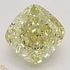11.11 ct, Natural Fancy Yellow Even Color, VVS2, Cushion cut Diamond (GIA Graded), Appraised Value: $575,400 
