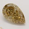 3.23 ct, Natural Fancy Brown Yellow Even Color, IF, Type IIa Pear cut Diamond (GIA Graded), Appraised Value: $106,200 
