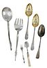 Seven Pieces English and Continental Silver